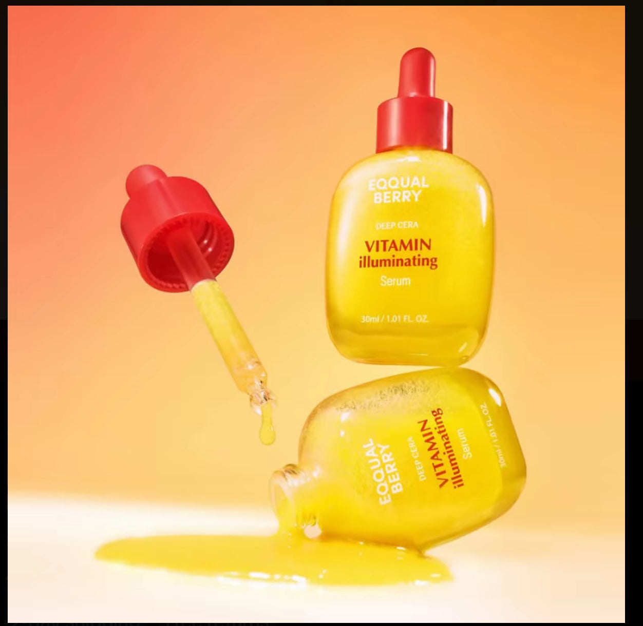 EQQUALBERRY Vitamin C illuminating Serum â€“ Fade Dark Spots, Hydrate & Glow | 40% Acerola, Niacinamide & Hyaluronic Acid | Anti-Aging & Skin Repair â€“ 30ml