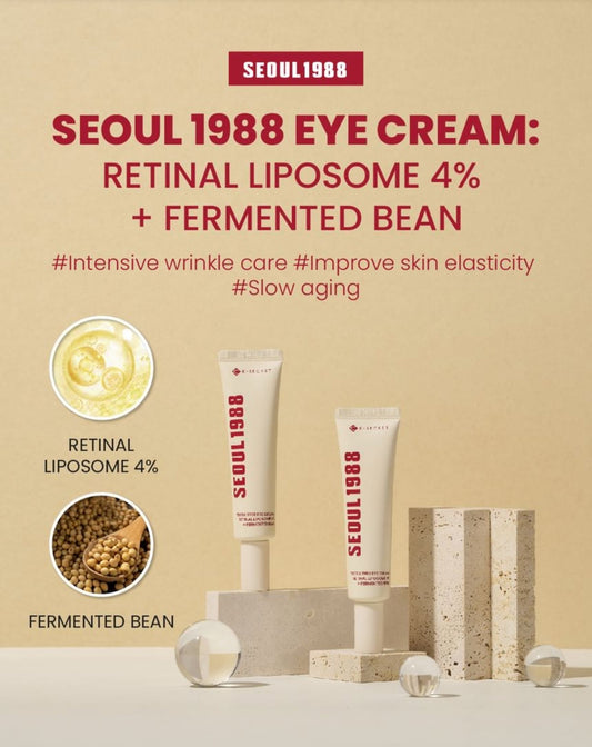 SEOUL 1988 Eye Cream : Retinal Liposome 4% + Fermented Bean Brightening 30ml