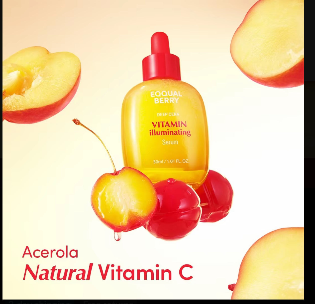 EQQUALBERRY Vitamin C illuminating Serum â€“ Fade Dark Spots, Hydrate & Glow | 40% Acerola, Niacinamide & Hyaluronic Acid | Anti-Aging & Skin Repair â€“ 30ml