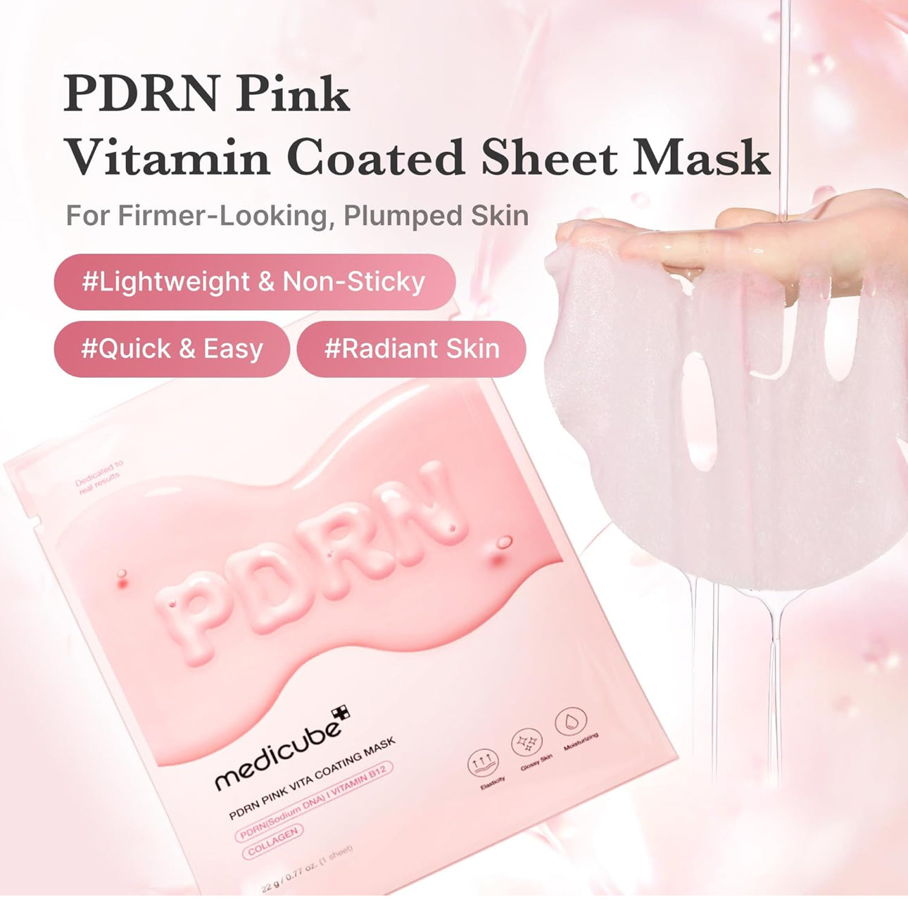 Medicube PDRN Pink Vita Coating Mask 22g {1 Sheet}