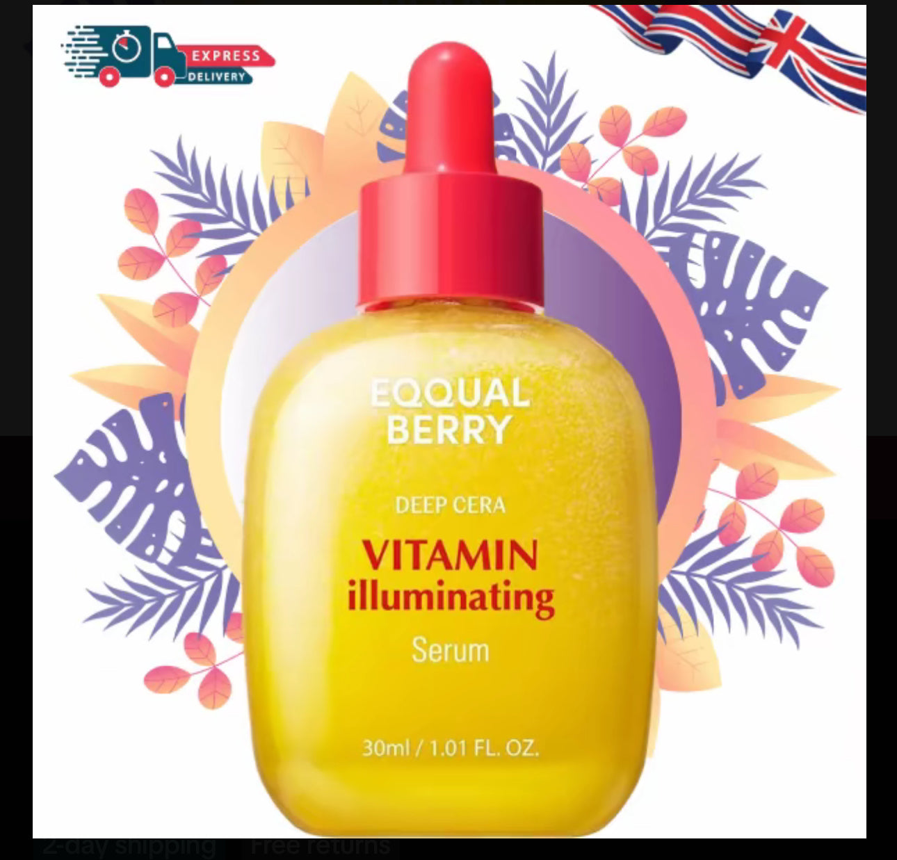 EQQUALBERRY Vitamin C illuminating Serum â€“ Fade Dark Spots, Hydrate & Glow | 40% Acerola, Niacinamide & Hyaluronic Acid | Anti-Aging & Skin Repair â€“ 30ml