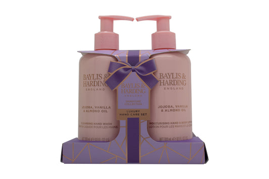 Baylis & Harding Jojoba, Vanilla & Almond Oil Gift Set 300ml Hand Wash + 300ml Body Lotion