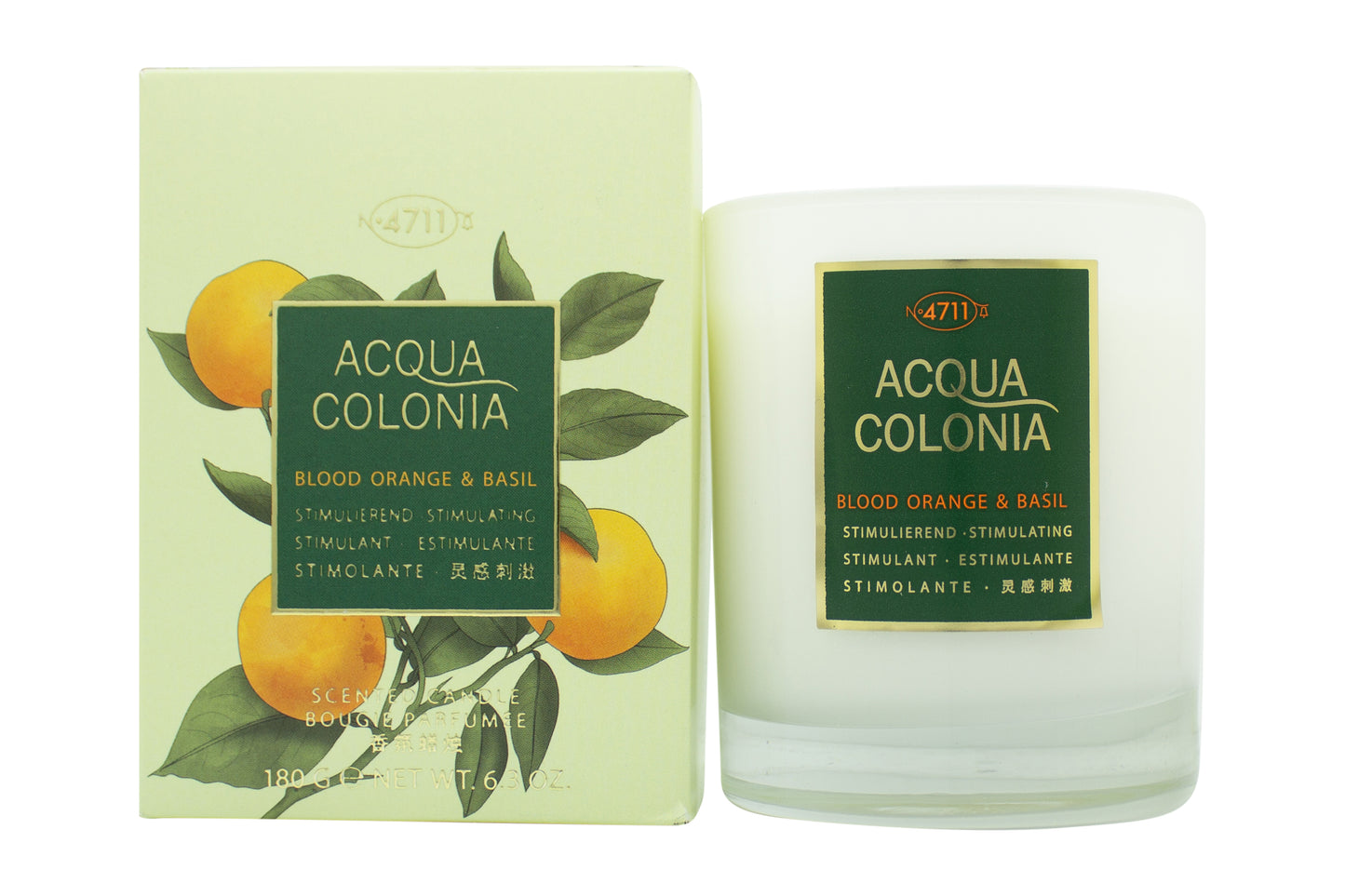 Mäurer & Wirtz 4711 Acqua Colonia Blood Orange & Basil Candle 180g
