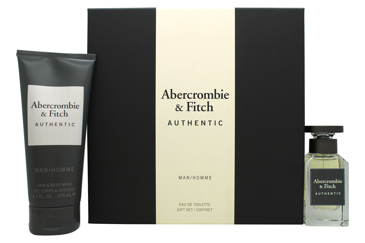 Abercrombie & Fitch Authentic Man Gift Set 50ml EDT + 200ml Hair & Body Wash