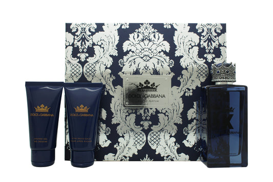 Dolce & Gabbana K Gift Set 100ml EDP + 50ml After Shave Balm + 50ml Shower Gel